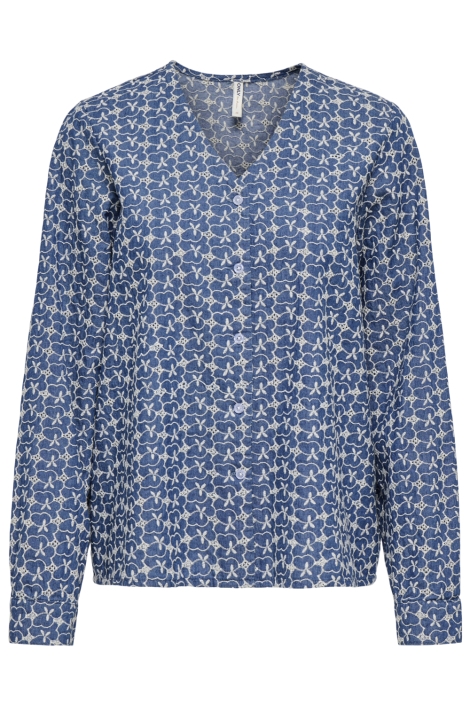 Only onlelvira ls print dnm shirt gua